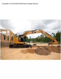 Caterpillar 314E CR EXCAVATOR Service Repair Manual preview