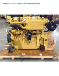 Caterpillar C12 GEN SET ENGINE Service Repair Manual BCY preview
