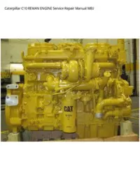 Caterpillar C10 REMAN ENGINE Service Repair Manual MBJ preview