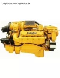 Caterpillar 3208 Service Repair Manual 29A preview