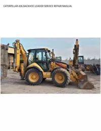 CATERPILLAR 436 BACKHOE LOADER SERVICE REPAIR MANUAL preview