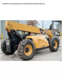 CATERPILLAR 434E BACKHOE LOADER SERVICE REPAIR MANUAL preview