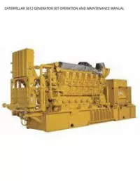 CATERPILLAR 3612 GENERATOR SET OPERATION AND MAINTENANCE MANUAL preview
