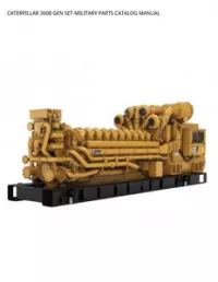 CATERPILLAR 3608 GEN SET-MILITARY PARTS CATALOG MANUAL preview