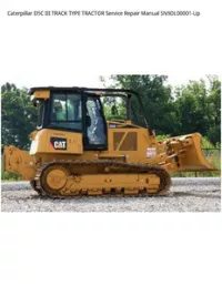 Caterpillar D5C III TRACK TYPE TRACTOR Service Repair Manual SN9DL00001-Up preview