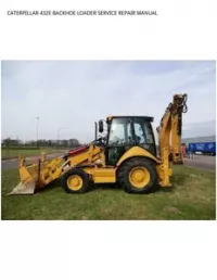 CATERPILLAR 432E BACKHOE LOADER SERVICE REPAIR MANUAL preview