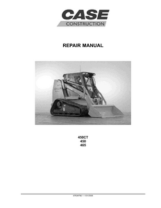 Case/Case IH 465 Series Skid Steer Compact Track Loaders manual