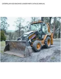 CATERPILLAR 432D BACKHOE LOADER PARTS CATALOG MANUAL preview