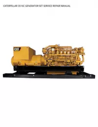 CATERPILLAR 3516C GENERATOR SET SERVICE REPAIR MANUAL preview