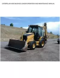 CATERPILLAR 430E BACKHOE LOADER OPERATION AND MAINTENANCE MANUAL preview