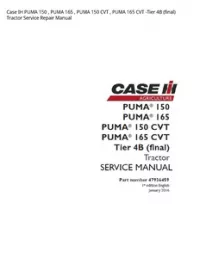 Case IH PUMA 150   PUMA 165   PUMA 150 CVT   PUMA 165 CVT -Tier 4B (final) Tractor Service Repair Manual preview