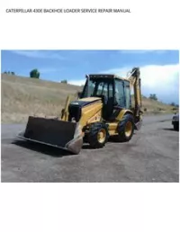 CATERPILLAR 430E BACKHOE LOADER SERVICE REPAIR MANUAL preview