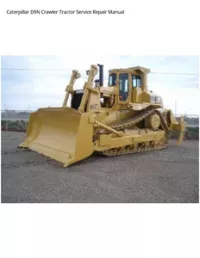Caterpillar D9N Crawler Tractor Service Repair Manual preview