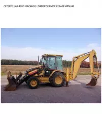 CATERPILLAR 428D BACKHOE LOADER SERVICE REPAIR MANUAL preview