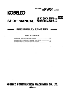 Kobelco SK35SR-2 manual pdf