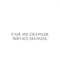 Case 450 Crawler Loader Tractor Service Repair Manual preview