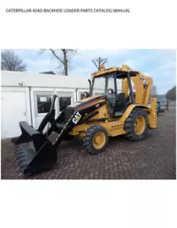 CATERPILLAR 424D BACKHOE LOADER PARTS CATALOG MANUAL preview
