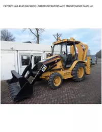 CATERPILLAR 424D BACKHOE LOADER OPERATION AND MAINTENANCE MANUAL preview