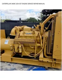 CATERPILLAR 3408C GEN SET ENGINE SERVICE REPAIR MANUAL preview