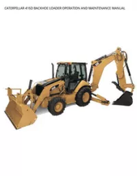 CATERPILLAR 416D BACKHOE LOADER OPERATION AND MAINTENANCE MANUAL preview