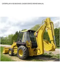 CATERPILLAR 416B BACKHOE LOADER SERVICE REPAIR MANUAL preview