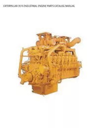 CATERPILLAR 3516 INDUSTRIAL ENGINE PARTS CATALOG MANUAL preview