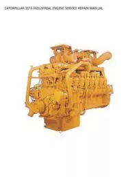 CATERPILLAR 3516 INDUSTRIAL ENGINE SERVICE REPAIR MANUAL preview