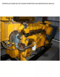 CATERPILLAR 3306B GEN SET ENGINE OPERATION AND MAINTENANCE MANUAL preview