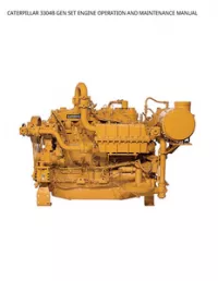 CATERPILLAR 3304B GEN SET ENGINE OPERATION AND MAINTENANCE MANUAL preview