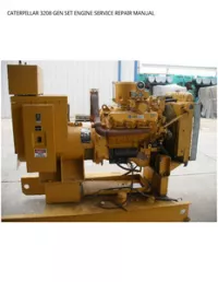 CATERPILLAR 3208 GEN SET ENGINE SERVICE REPAIR MANUAL preview
