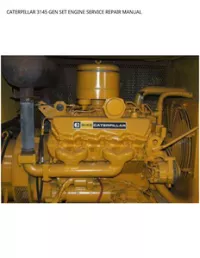 CATERPILLAR 3145 GEN SET ENGINE SERVICE REPAIR MANUAL preview