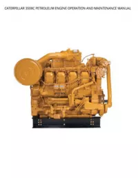 CATERPILLAR 3508C PETROLEUM ENGINE OPERATION AND MAINTENANCE MANUAL preview