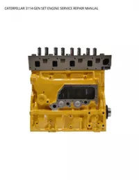 CATERPILLAR 3114 GEN SET ENGINE SERVICE REPAIR MANUAL preview