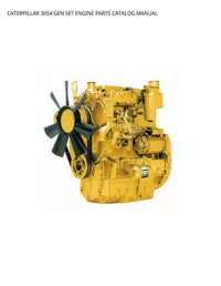 CATERPILLAR 3054 GEN SET ENGINE PARTS CATALOG MANUAL preview