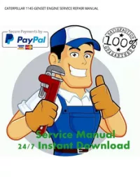 CATERPILLAR 1145 GENSET ENGINE SERVICE REPAIR MANUAL preview
