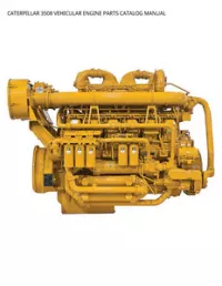 CATERPILLAR 3508 VEHICULAR ENGINE PARTS CATALOG MANUAL preview