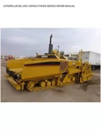 CATERPILLAR BG-245C ASPHALT PAVER SERVICE REPAIR MANUAL preview