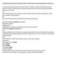 CATERPILLAR 3456 INDUSTRIAL ENGINE OPERATION AND MAINTENANCE MANUAL preview