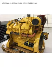 CATERPILLAR 3412E REMAN ENGINE PARTS CATALOG MANUAL preview