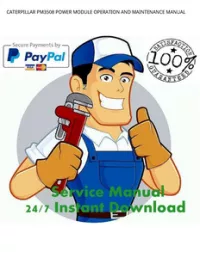 CATERPILLAR PM3508 POWER MODULE OPERATION AND MAINTENANCE MANUAL preview