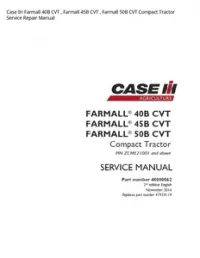 Case IH Farmall 40B CVT   Farmall 45B CVT   Farmall 50B CVT Compact Tractor Service Repair Manual preview