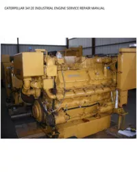 CATERPILLAR 3412E INDUSTRIAL ENGINE SERVICE REPAIR MANUAL preview