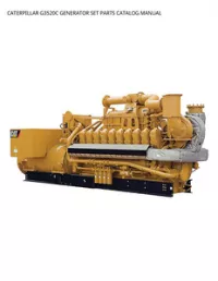 CATERPILLAR G3520C GENERATOR SET PARTS CATALOG MANUAL preview