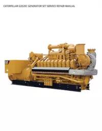 CATERPILLAR G3520C GENERATOR SET SERVICE REPAIR MANUAL preview