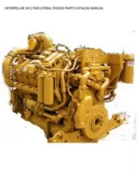 CATERPILLAR 3412 INDUSTRIAL ENGINE PARTS CATALOG MANUAL preview