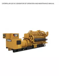 CATERPILLAR G3516C GENERATOR SET OPERATION AND MAINTENANCE MANUAL preview