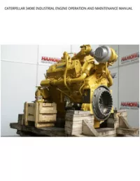CATERPILLAR 3408E INDUSTRIAL ENGINE OPERATION AND MAINTENANCE MANUAL preview