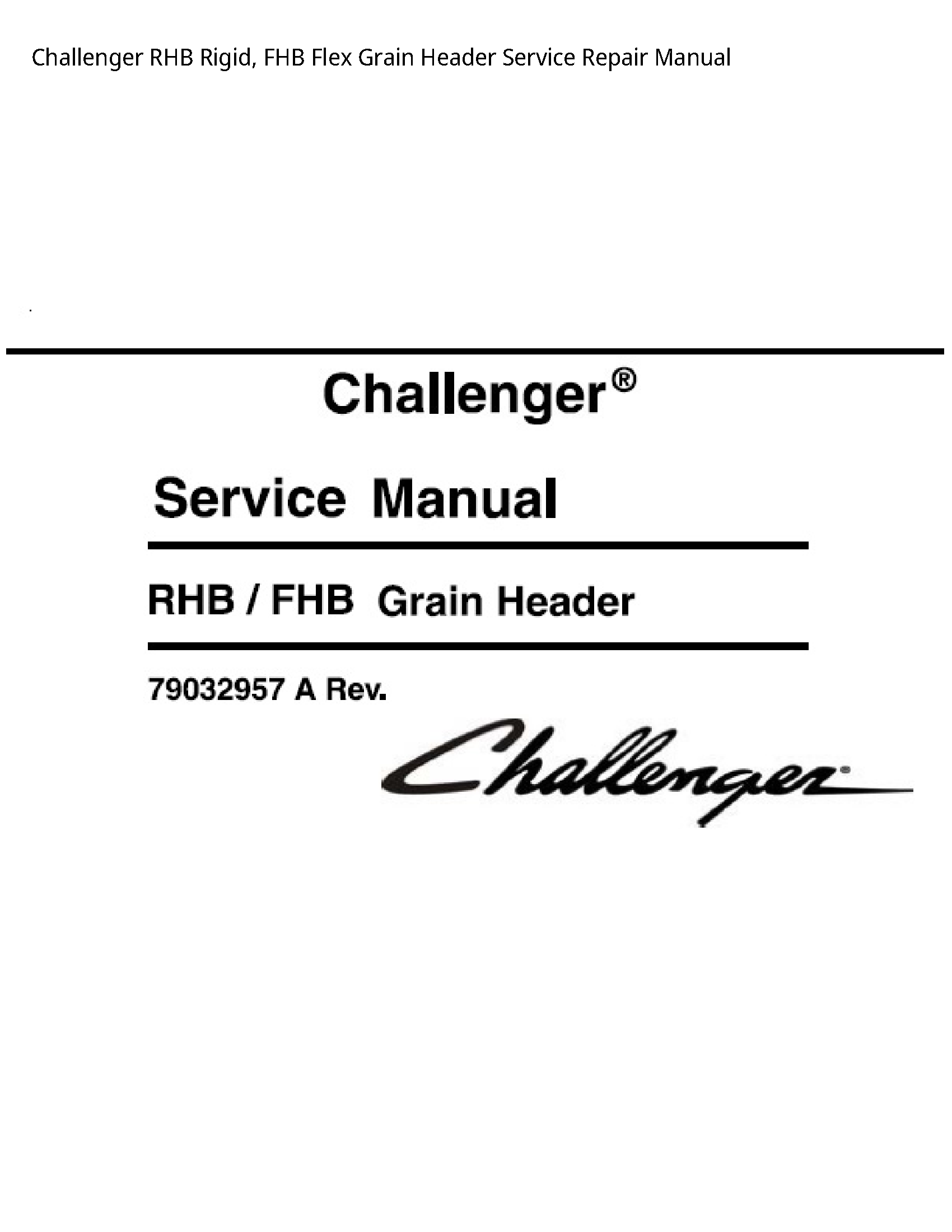 Challenger RHB Rigid manual