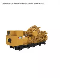 CATERPILLAR G3516B GEN SET ENGINE SERVICE REPAIR MANUAL preview