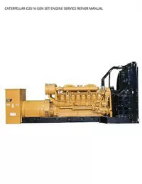 CATERPILLAR G3516 GEN SET ENGINE SERVICE REPAIR MANUAL preview
